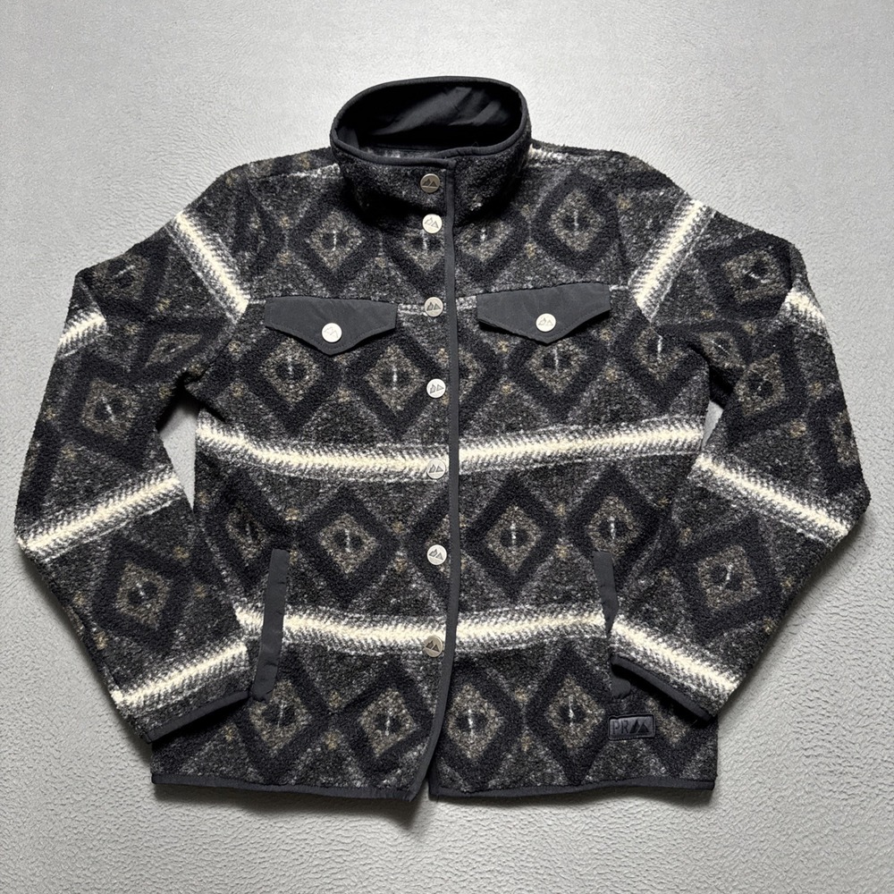 Powder River Outfitters Panhandle‎ Jacket Womens Large Berber Aztec Western Snap